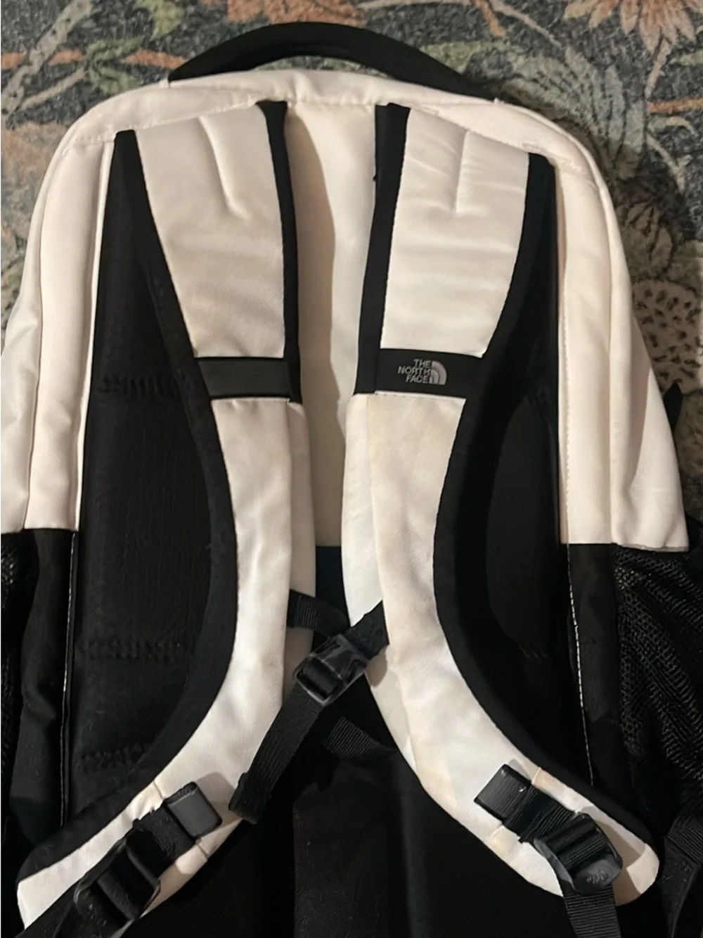 The North Face Jester Backpack in White and Black